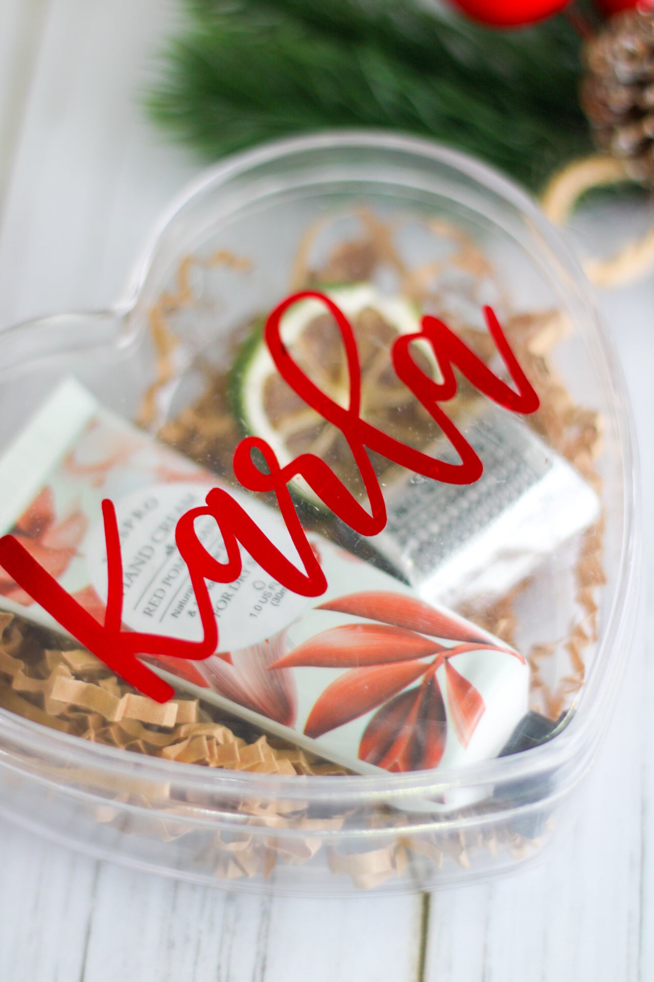 Acrylic Heart Gift Set