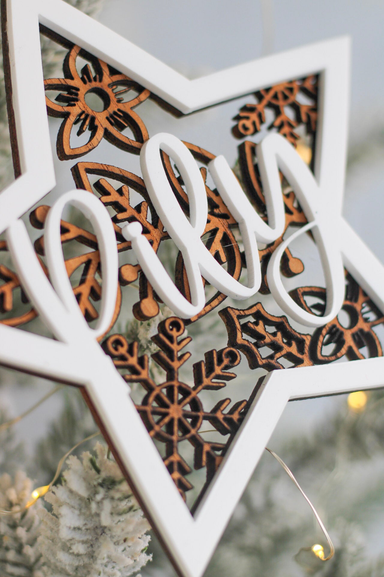 Ornamento de Navidad "Estrella Boreal"