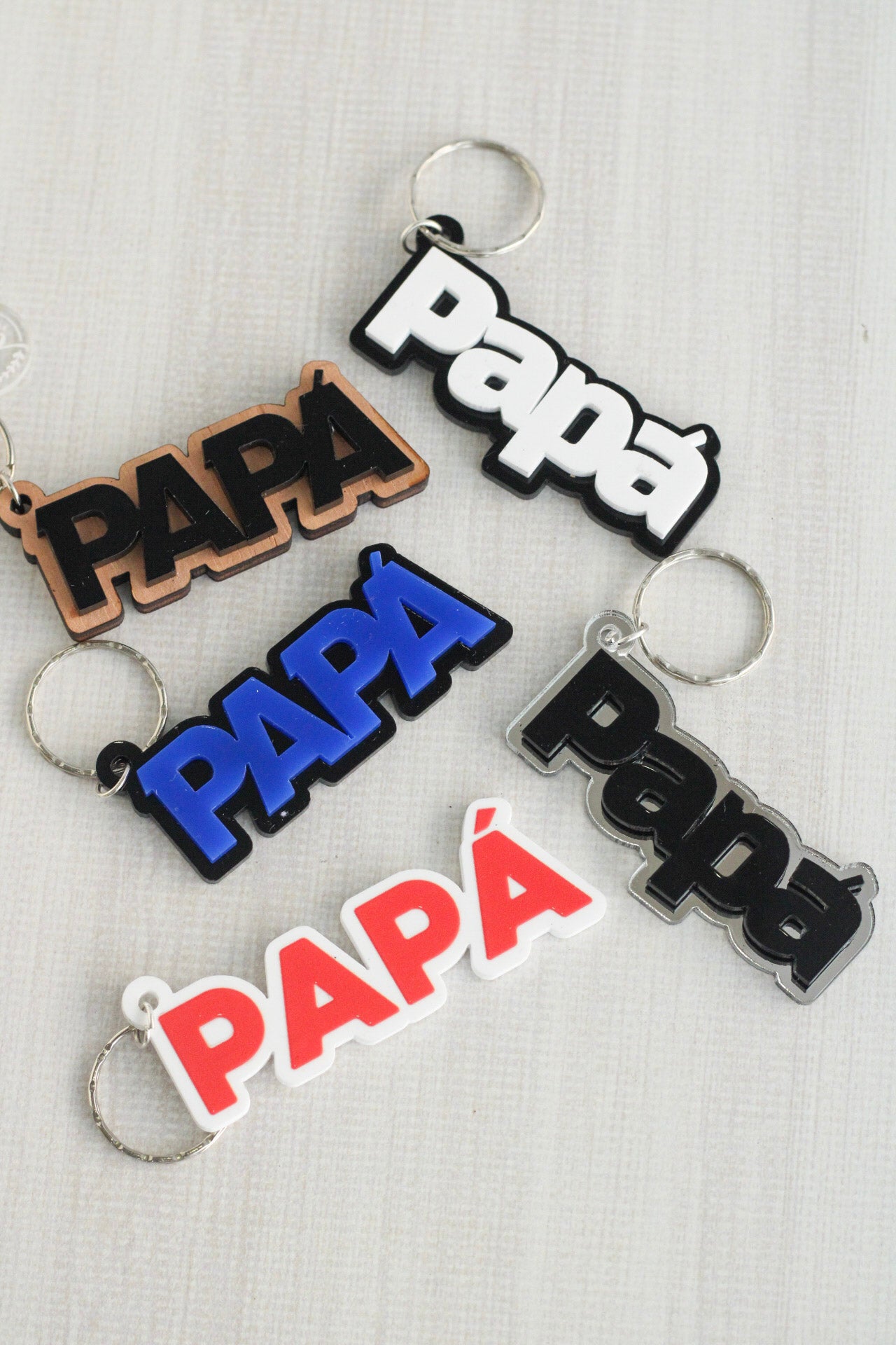 Llavero “Papá” Personalizado (Doble)