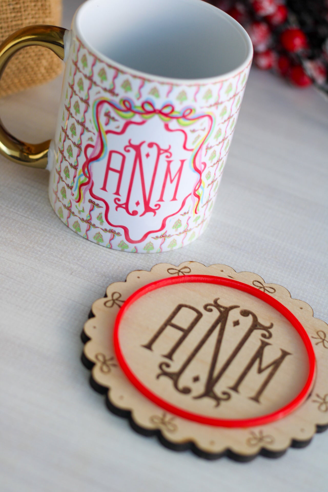 Festive Ribbons Mug