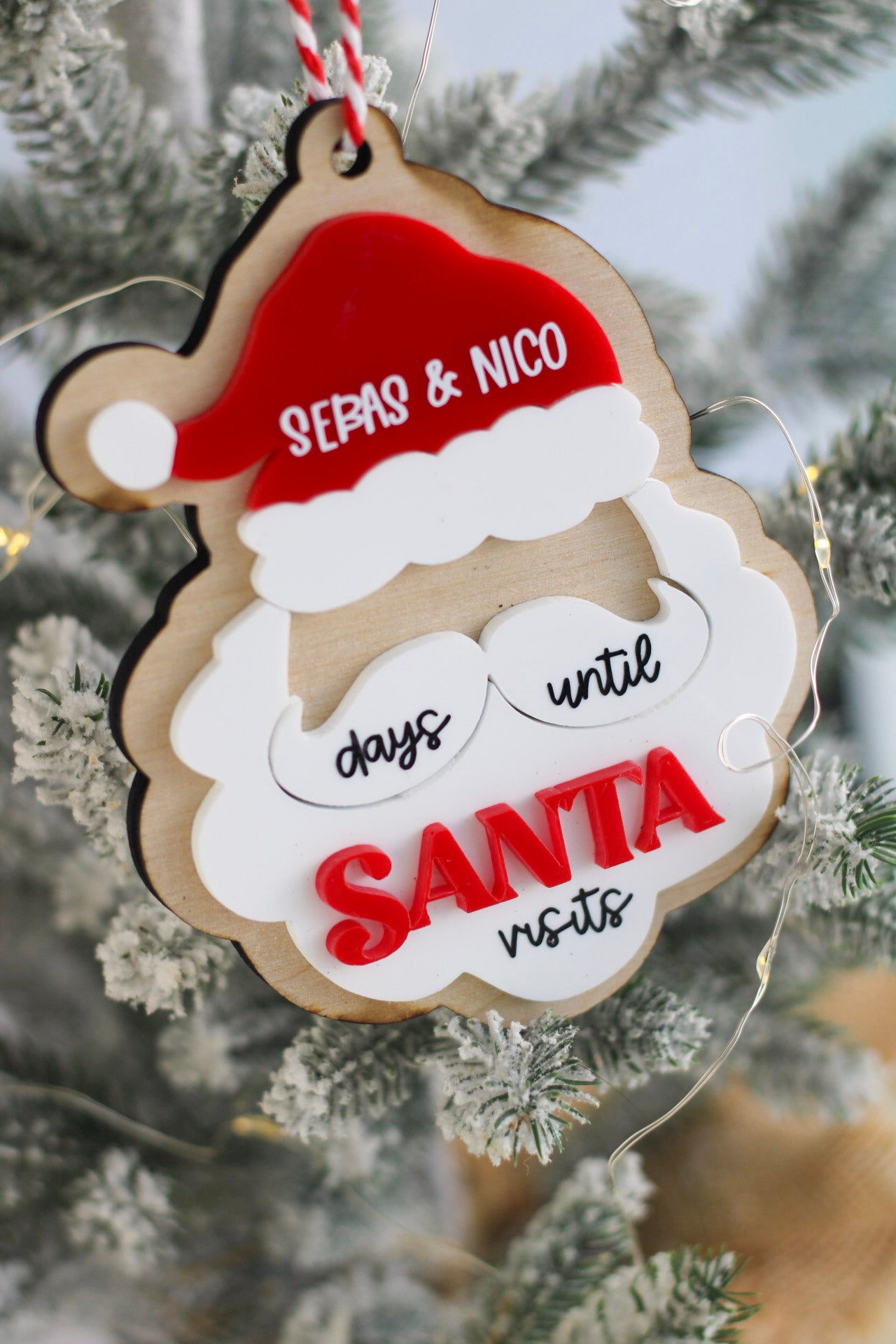 🎅 Contador de Navidad “Days Until Santa Visits”