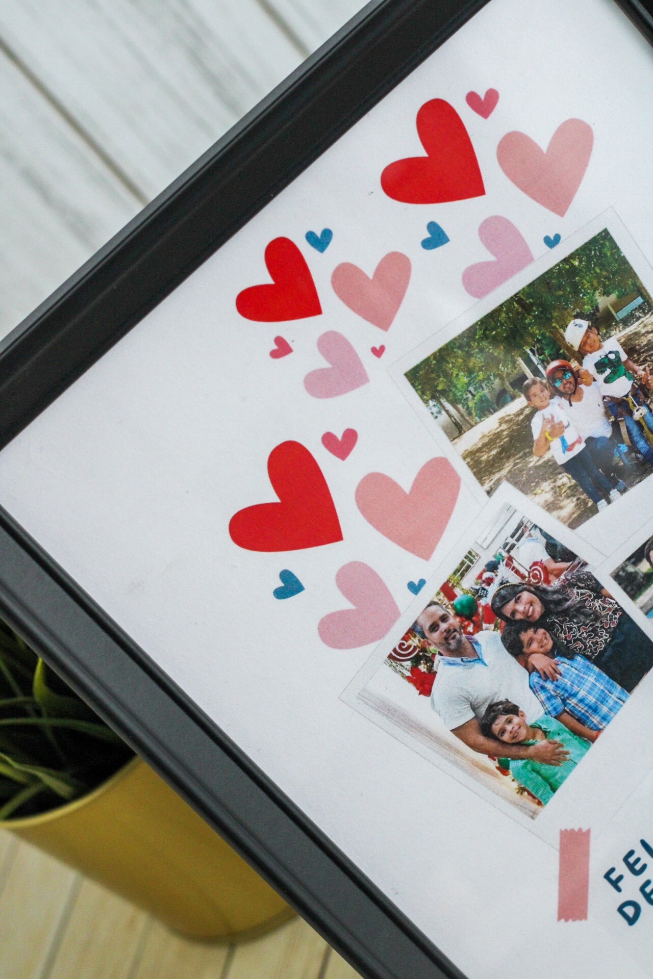 Marco de Fotos Personalizado “Flowing Hearts ” Edición Papá - Cuadrito