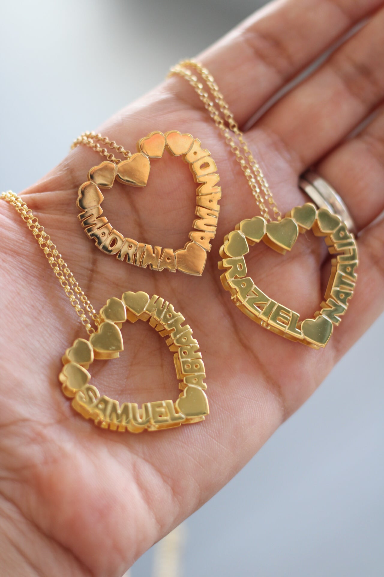 Cadena LoveHeart - 2 Nombres