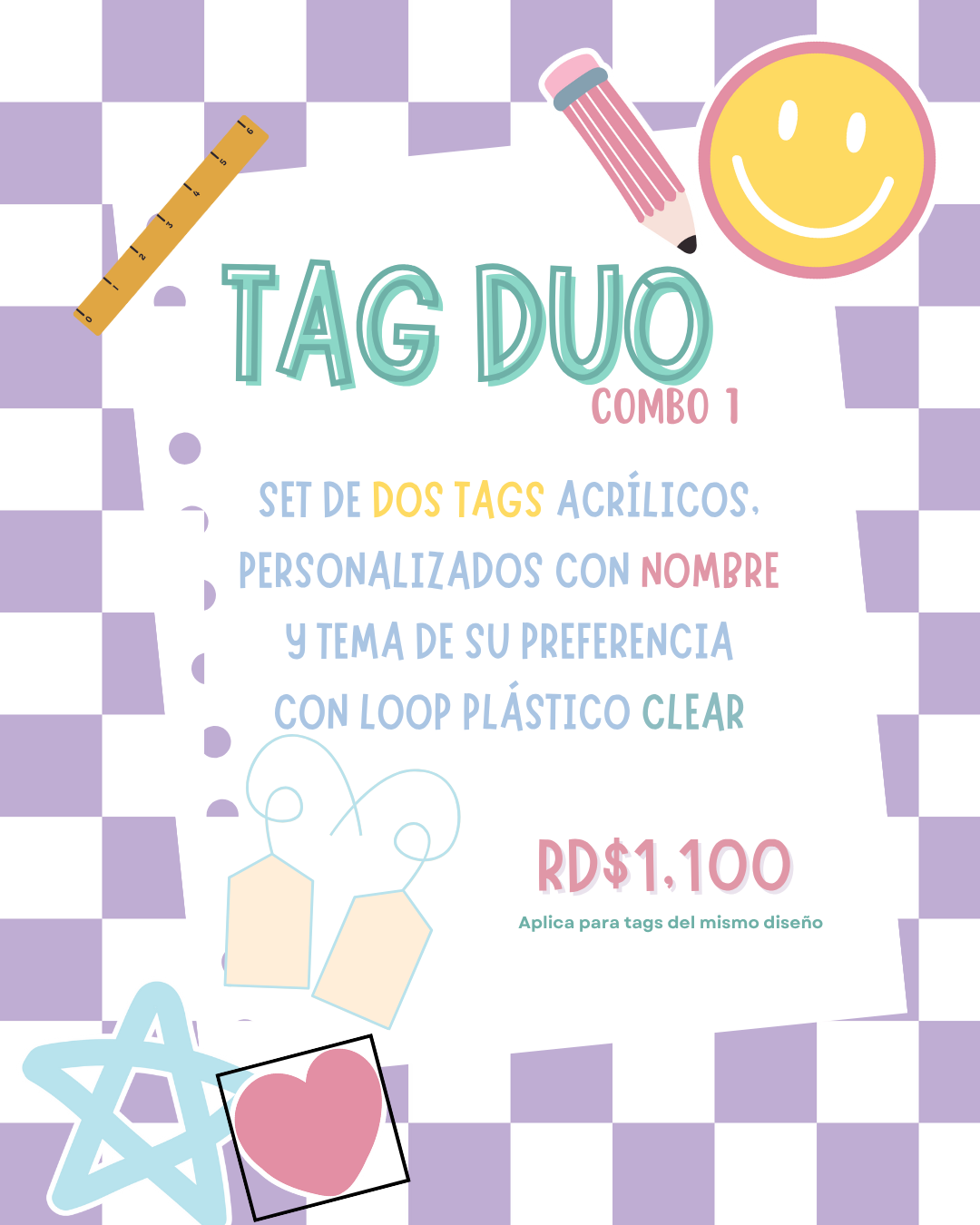 BACK TO SCHOOL - Tag Duo (Combo 1)