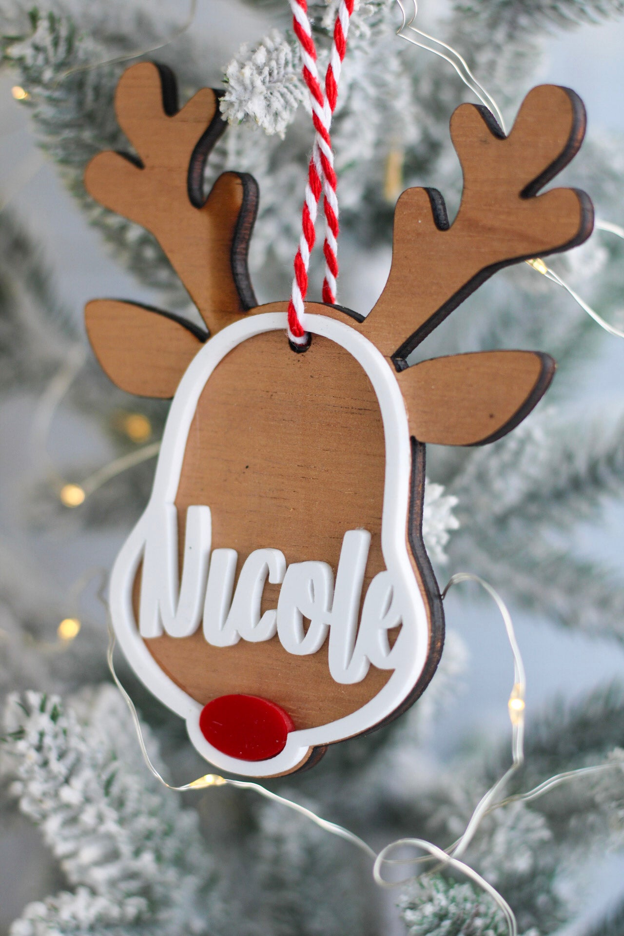 Ornamento Navideño Happy Rudolph