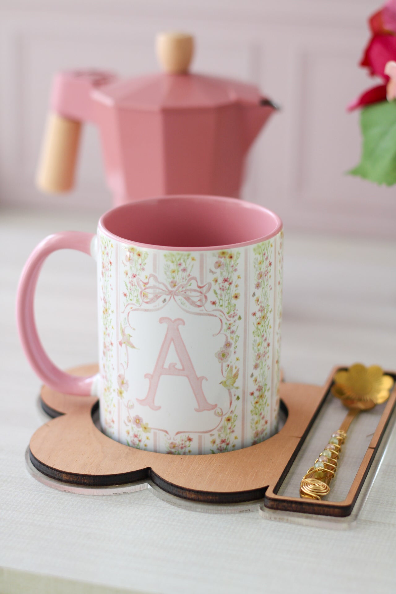 Gift Set Flor de Latte | Madera + Acrílico