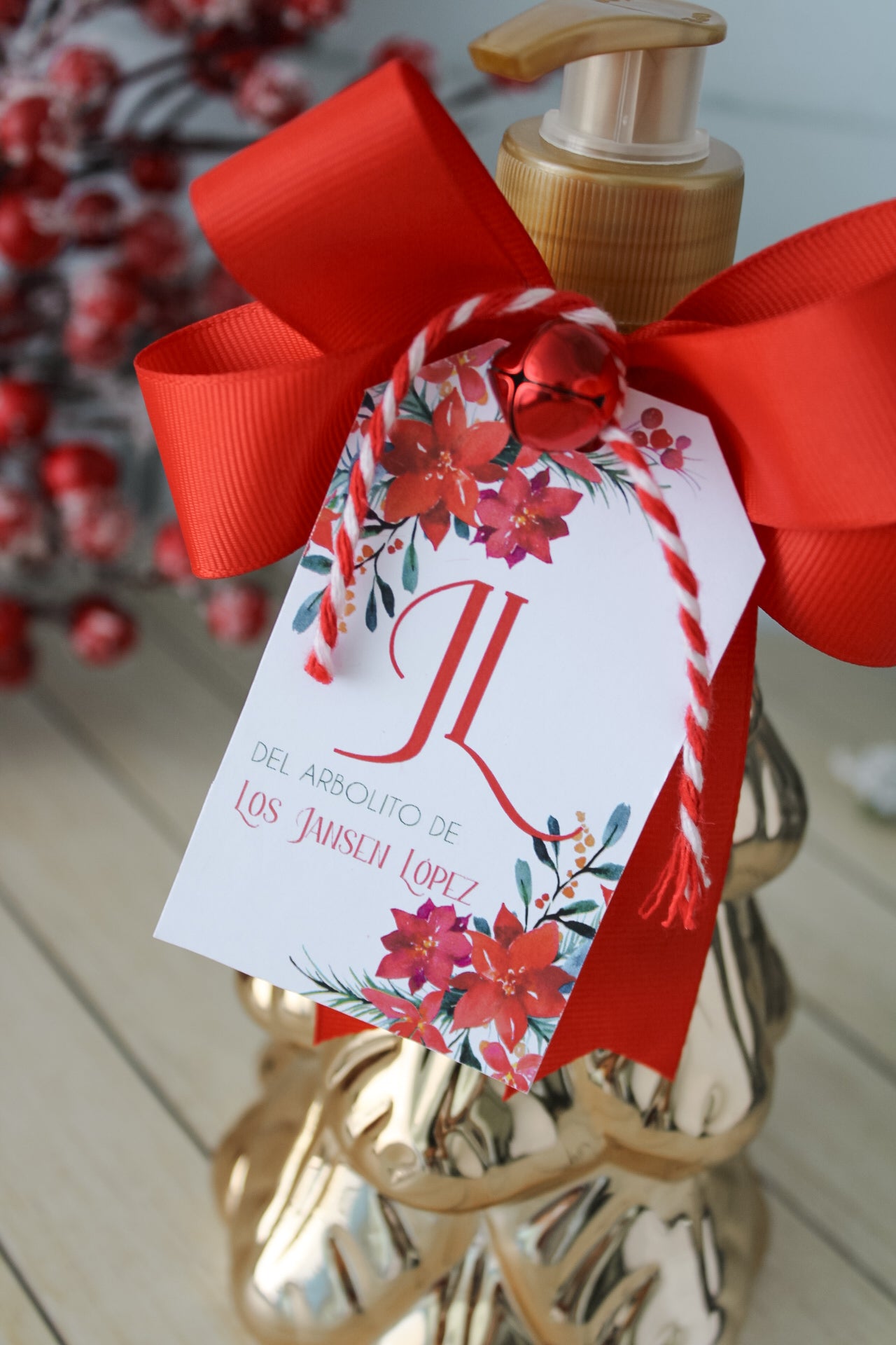 Jabón Líquido + Contenedor Reusable - Árbol Dorado