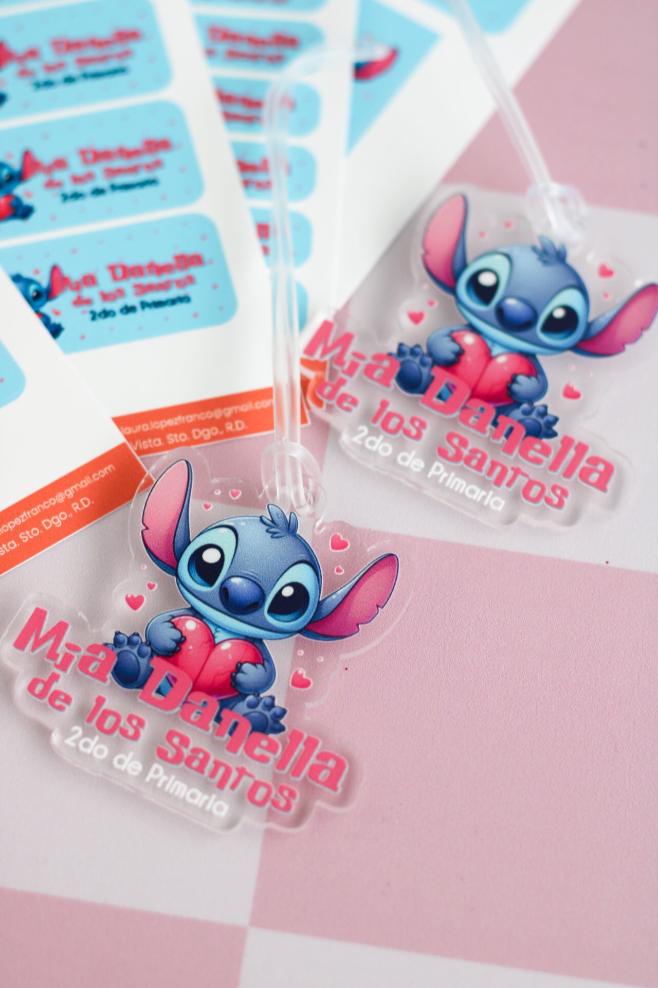 BACK TO SCHOOL Set - Stitch Pink (Troquelado)