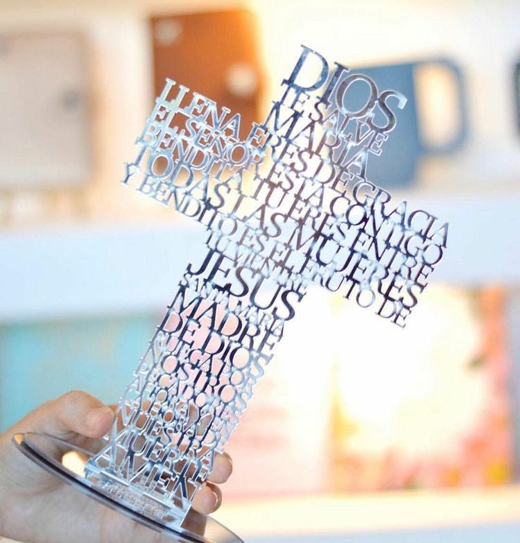 Cruz Oración de Personalizada (Troquelada) Mediana 10"