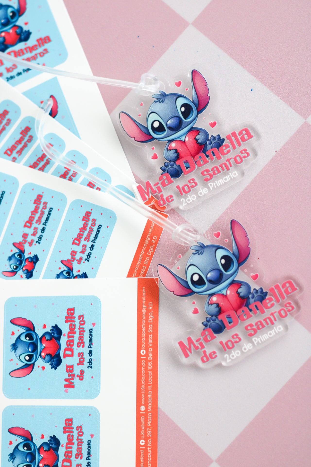 BACK TO SCHOOL Set - Stitch Pink (Troquelado)