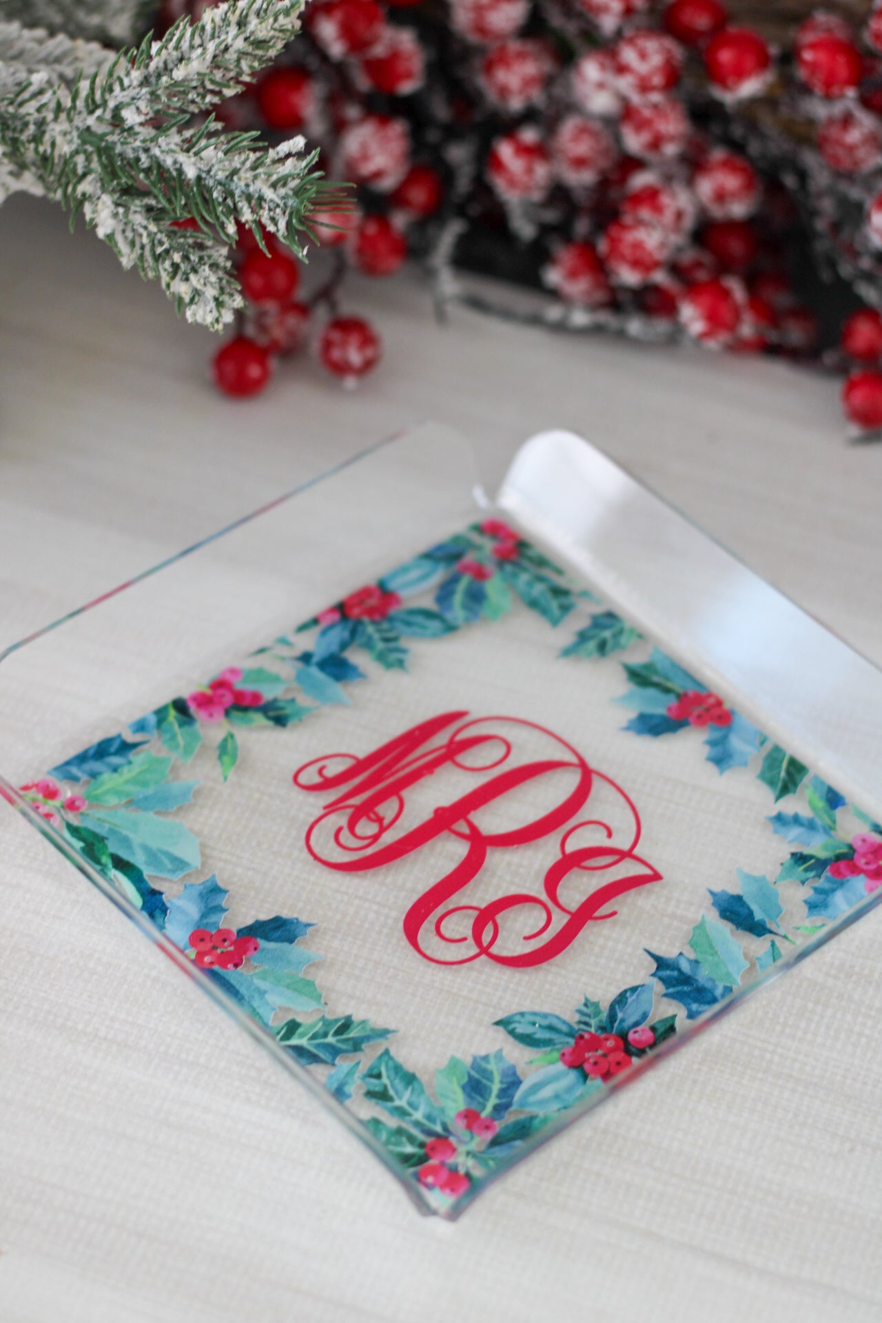 Bandeja 5x5 | Holly Wreath