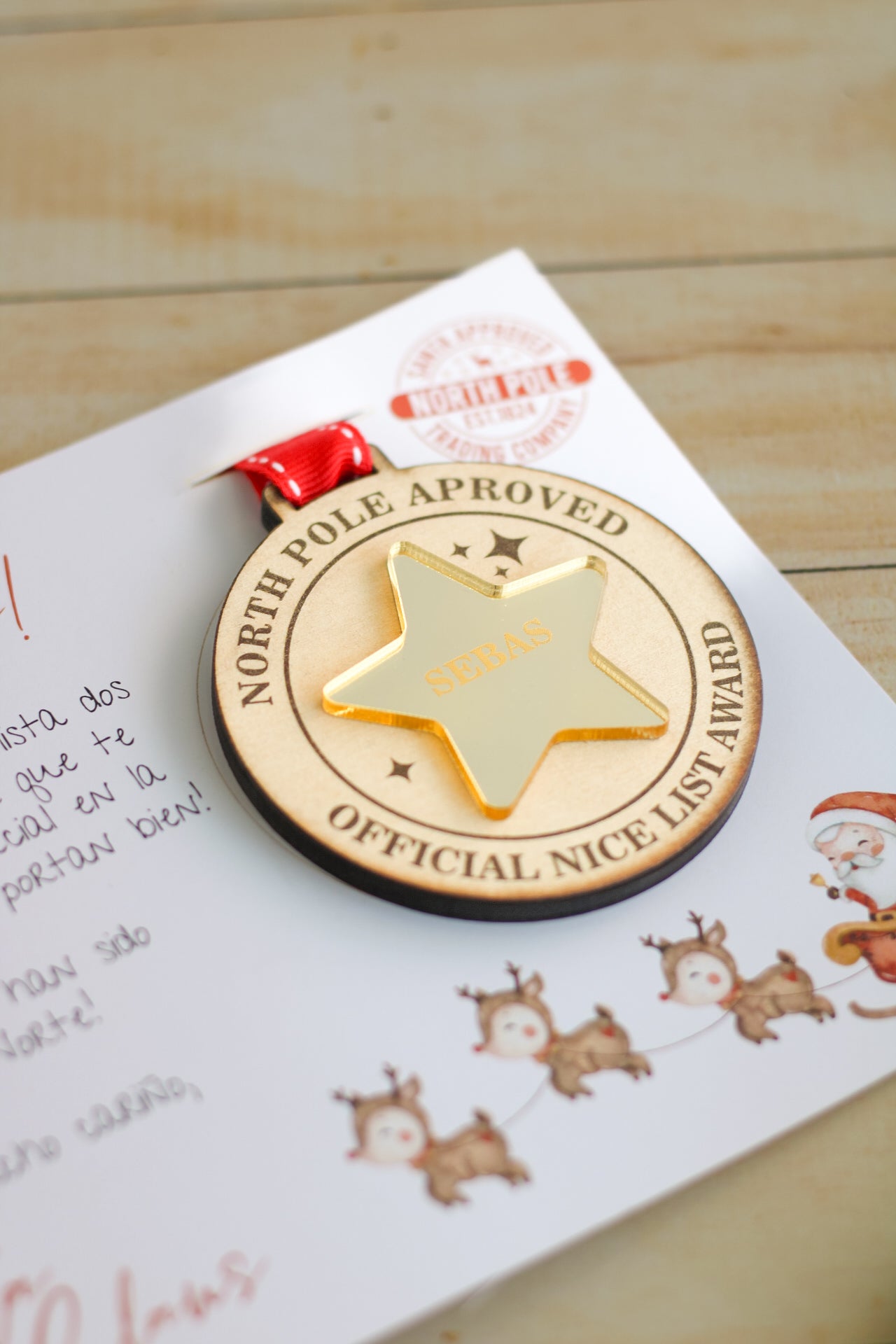 Medalla “North Pole Approved”