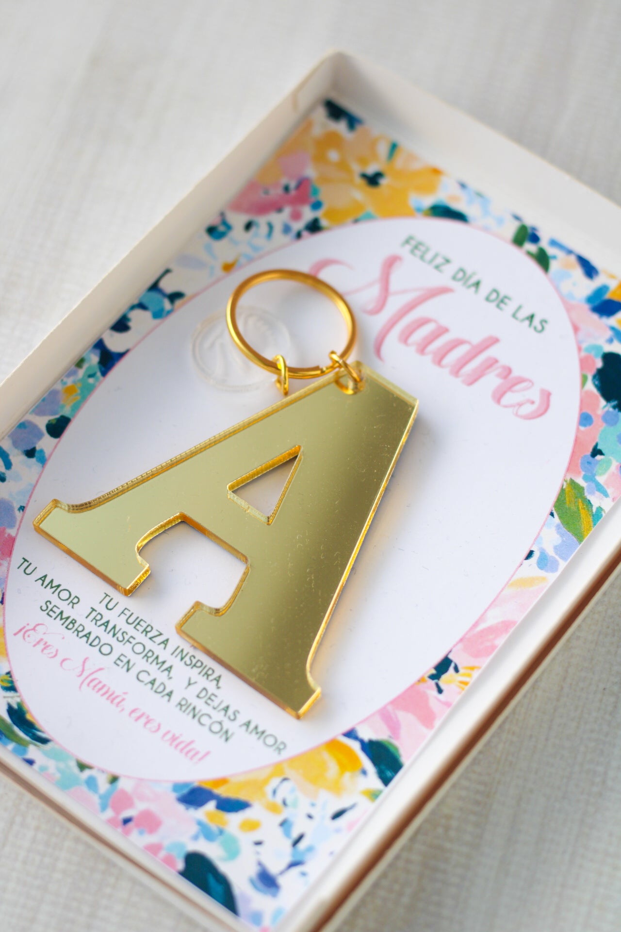 Llavero de Inicial Gift Set | Madres