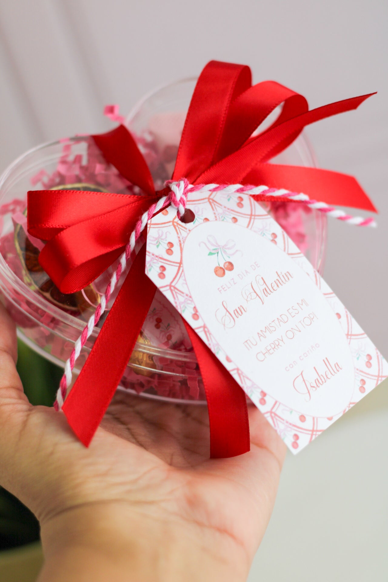 Acrylic Heart Gift Set - Cherry, Dear 🍒