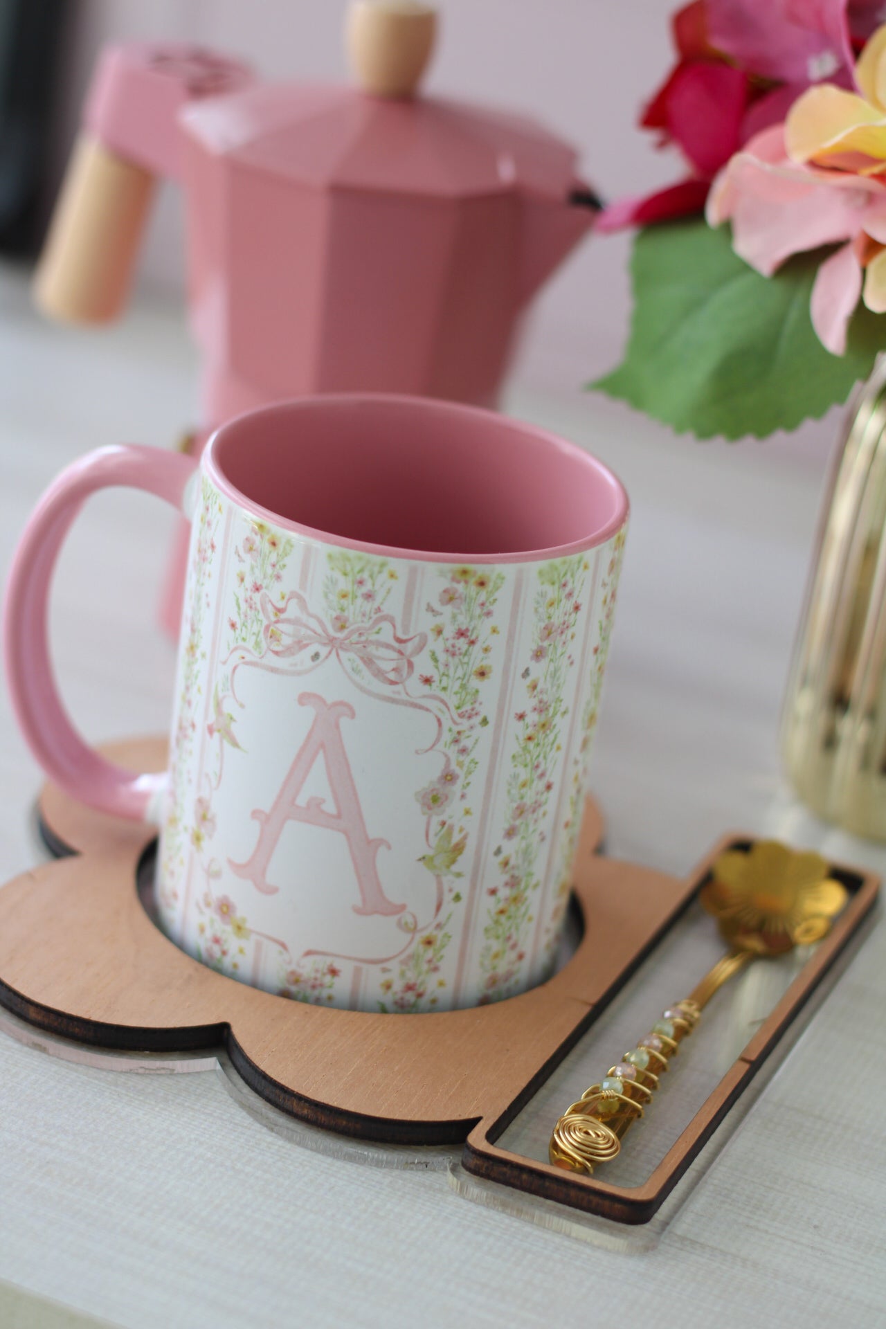 Gift Set Flor de Latte | Madera + Acrílico
