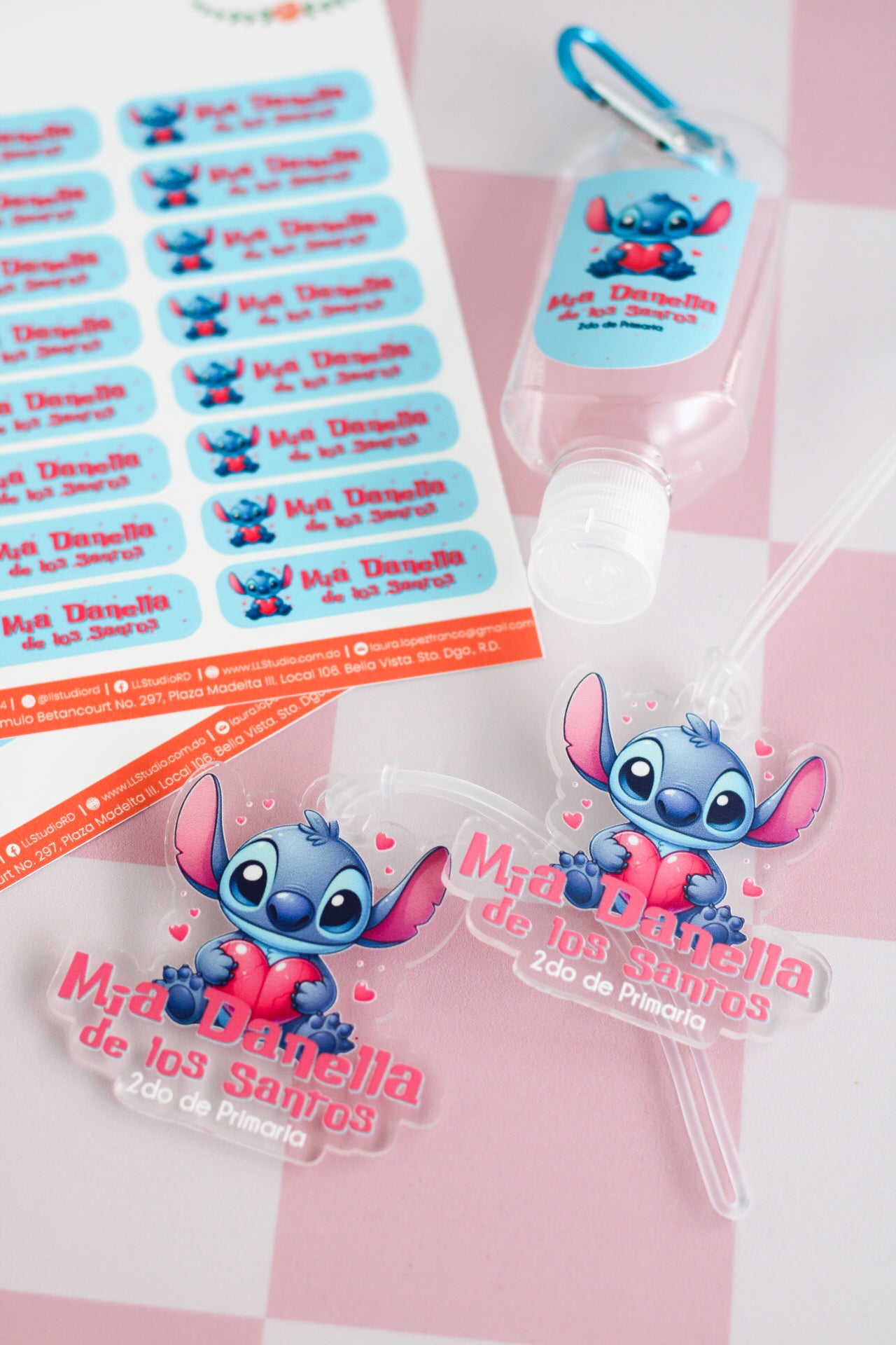 BACK TO SCHOOL Set - Stitch Pink (Troquelado)