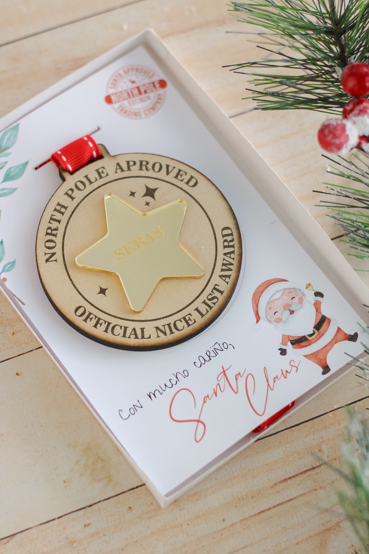 Medalla “North Pole Approved”