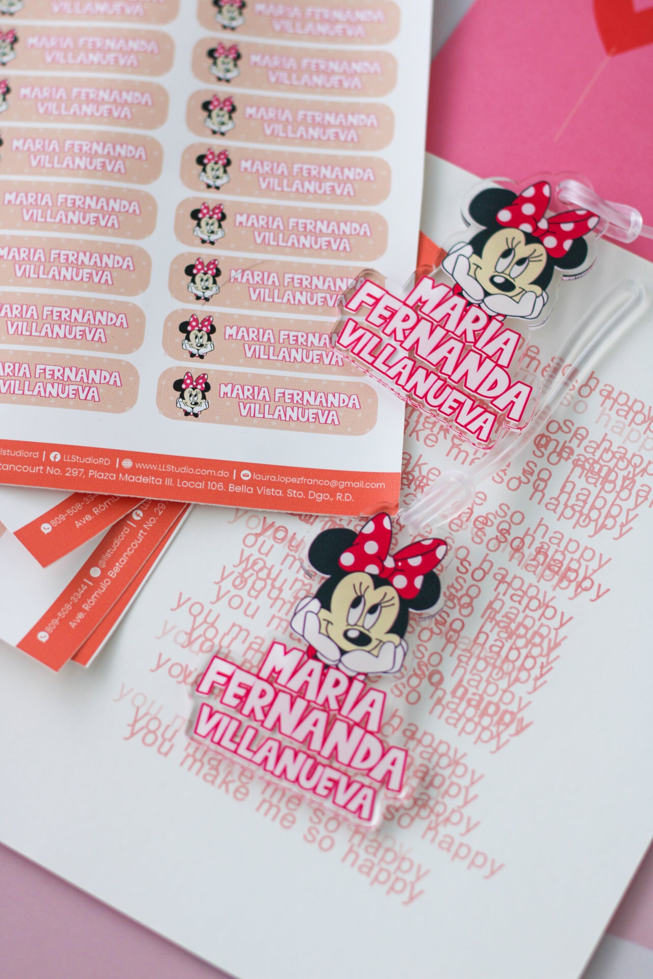 BACK TO SCHOOL Set - Pink Minney