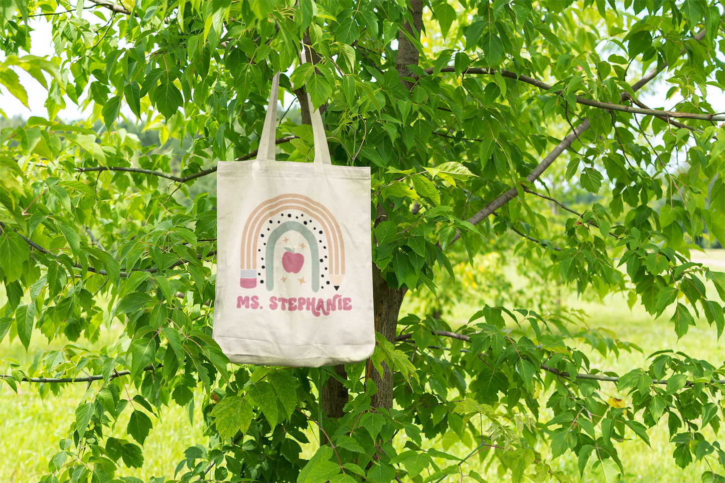 Canva Bag “Teacher Rainbow"