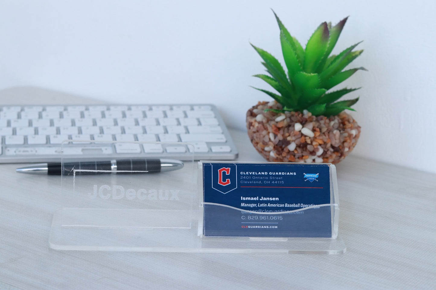Name Plaque + Presentation Card Holder