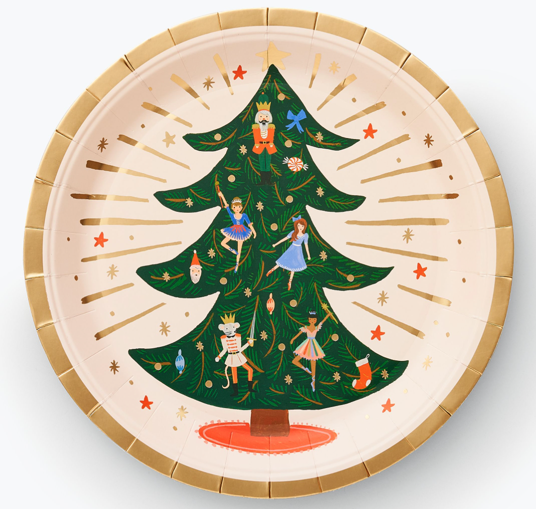Rifle Paper Co. - Holiday Large Plates - Nutcracker