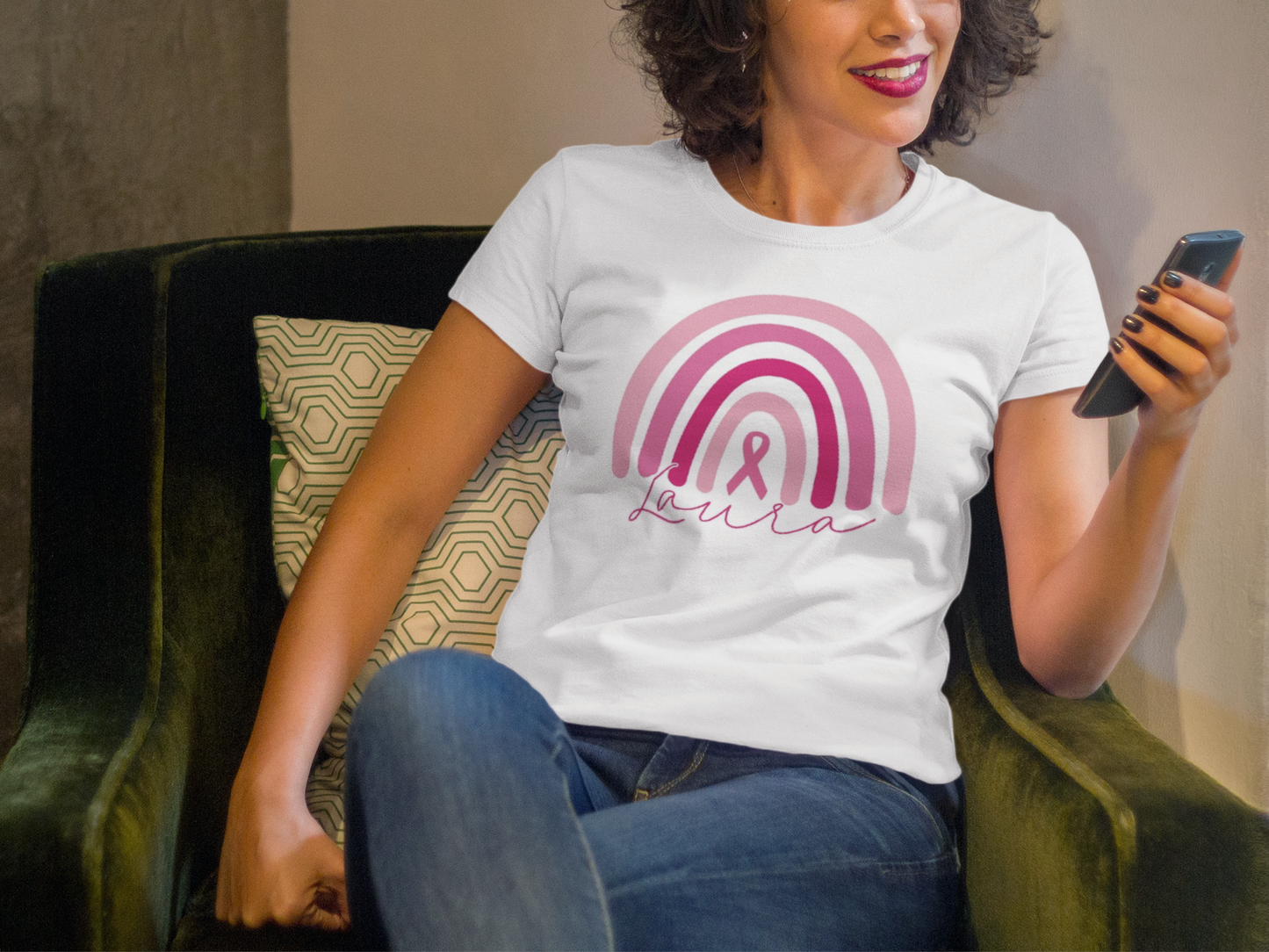 T-Shirt Rainbow - Ellas Contra el Cáncer
