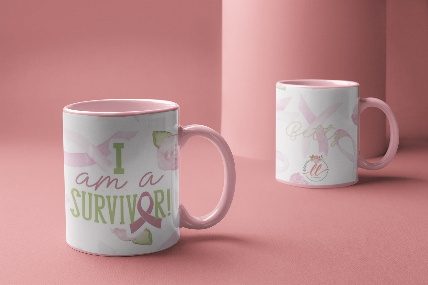 Mug Watercolor - Ellas Contra el Cáncer