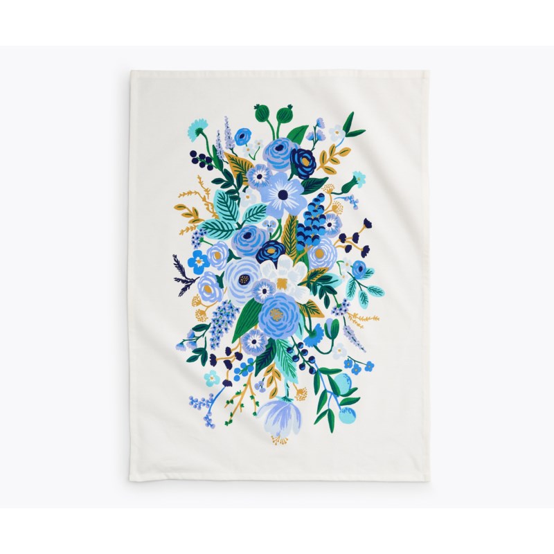 Rifle Paper Co - Garden party blue tea towel