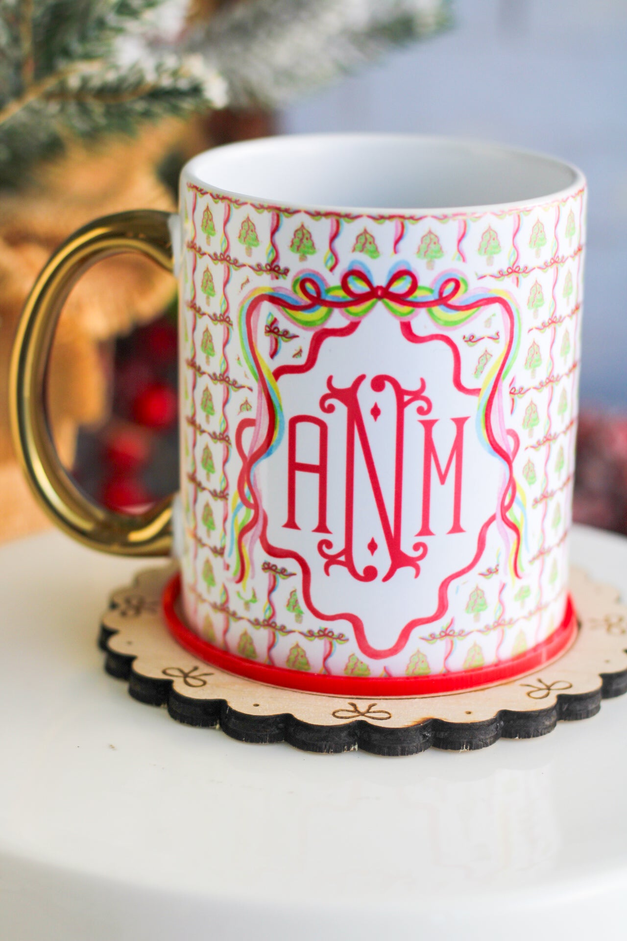 Festive Ribbons Mug - Full Gift Set