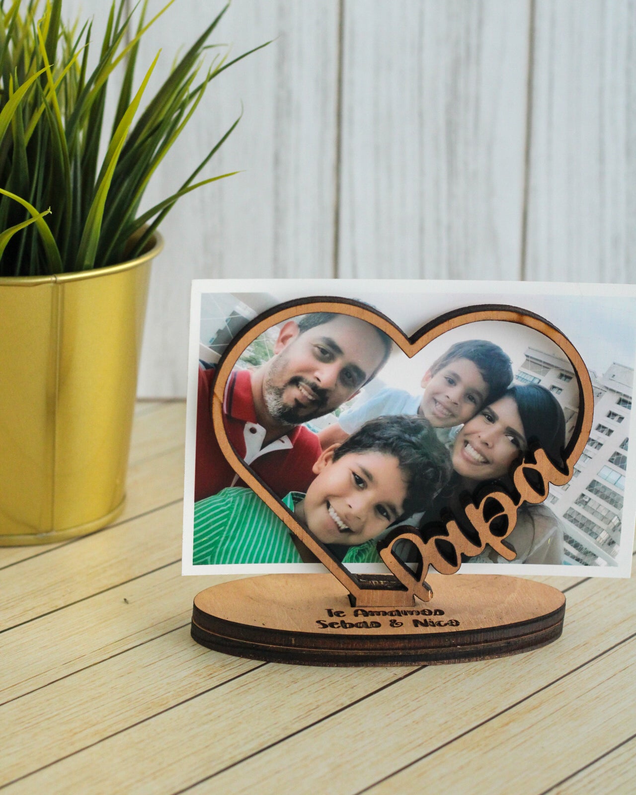 Porta Foto Corazón de Papá