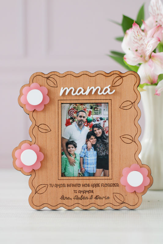 Portarretrato Amor que Florece | Mamá