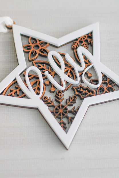 Ornamento de Navidad "Estrella Boreal"
