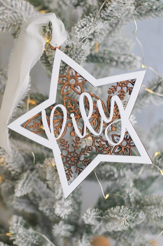 Ornamento de Navidad "Estrella Boreal"