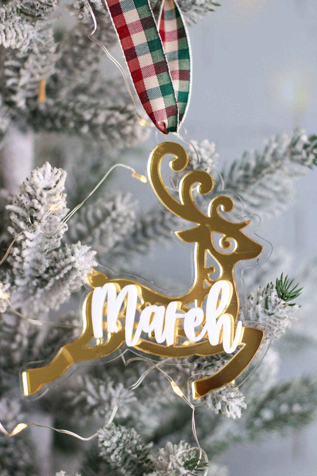 Ornamento Navideño Shiny Reindeer