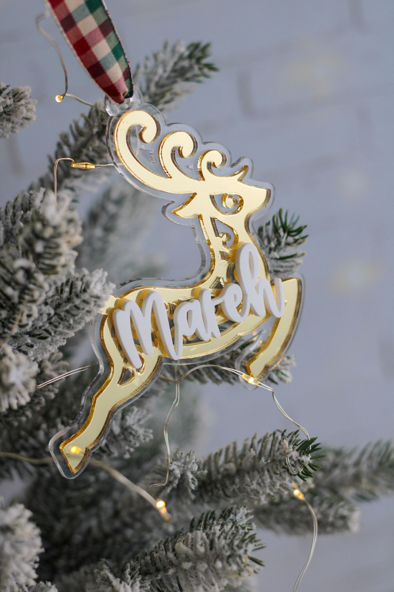 Ornamento Navideño Shiny Reindeer