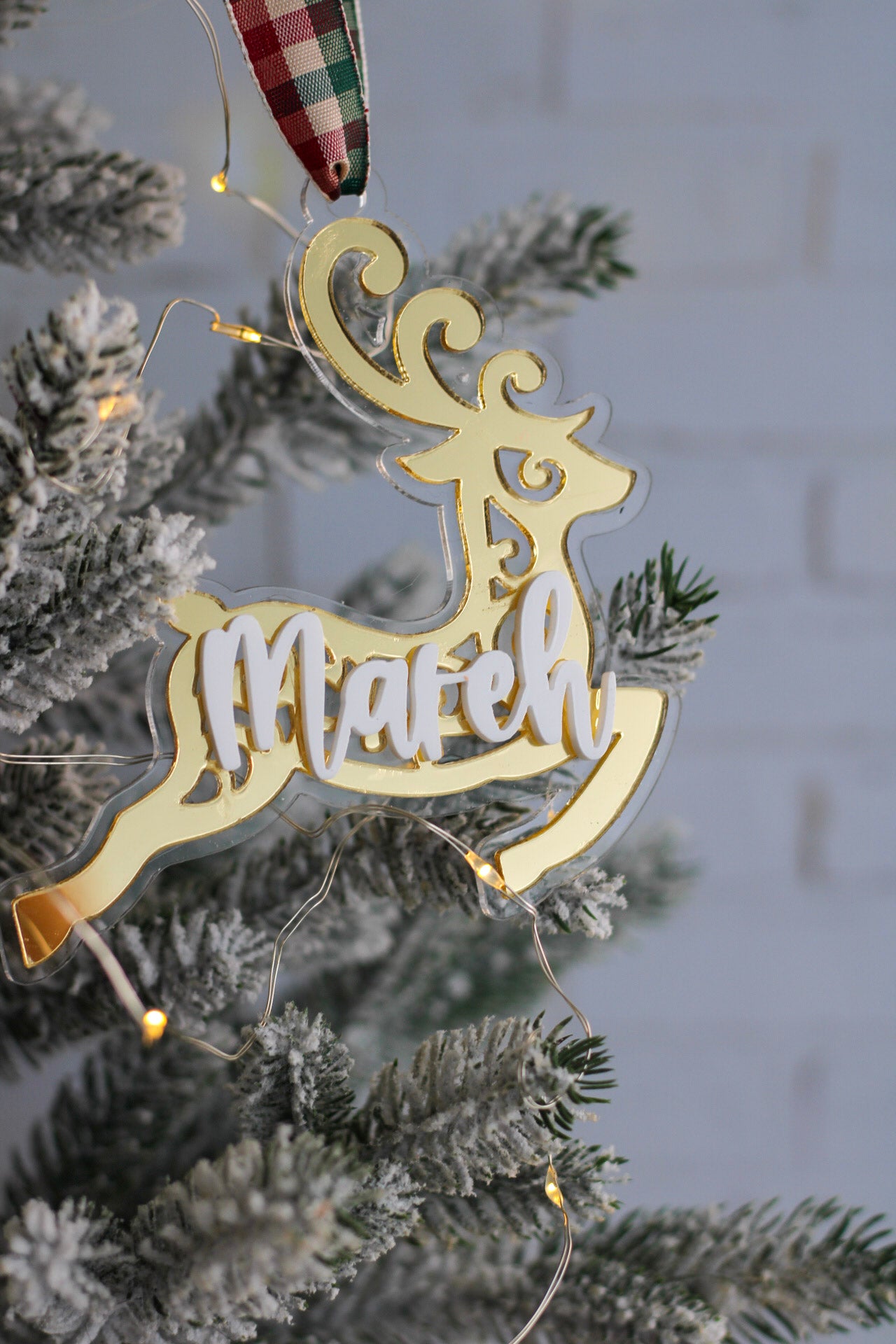 Ornamento Navideño Shiny Reindeer