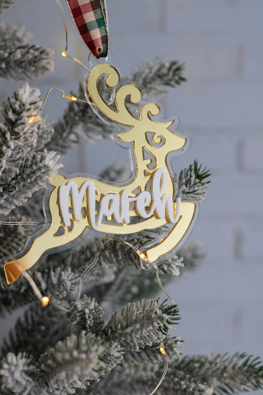 Ornamento Navideño Shiny Reindeer