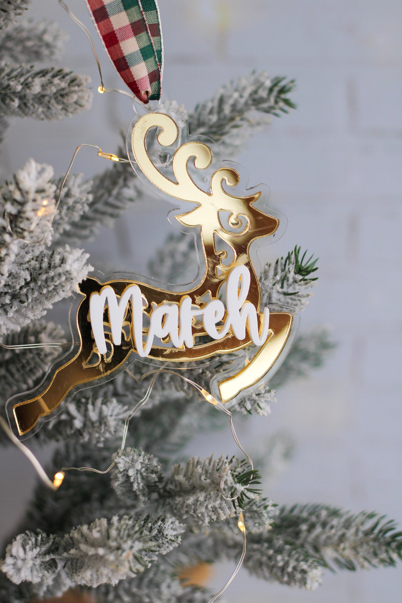 Ornamento Navideño Shiny Reindeer