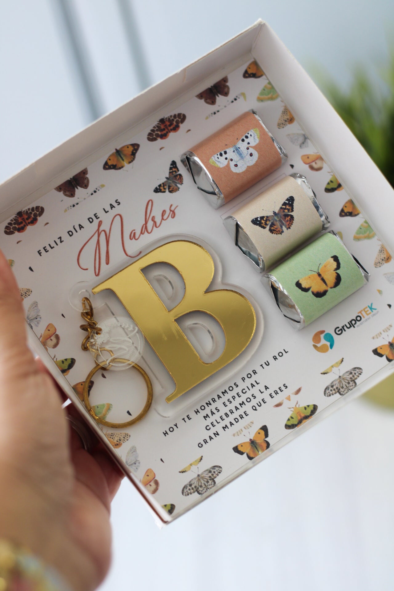 Sweet Touch Keychain Gift Set  - Farfalla (Ed. Madres)