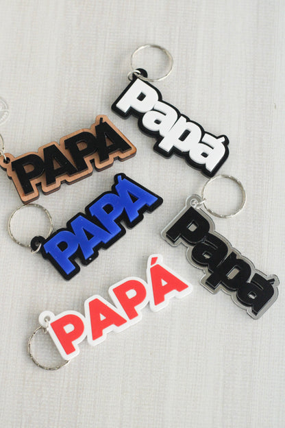 Llavero “Papá” Personalizado (Doble)