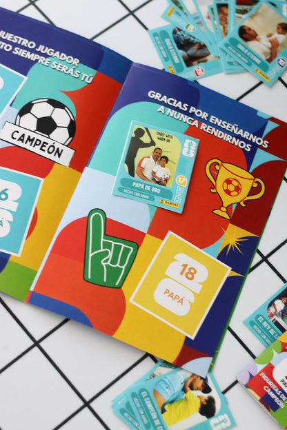 Mi Papá es una Leyenda 🏆 | Álbum de Figuritas del Mundial Personalizado