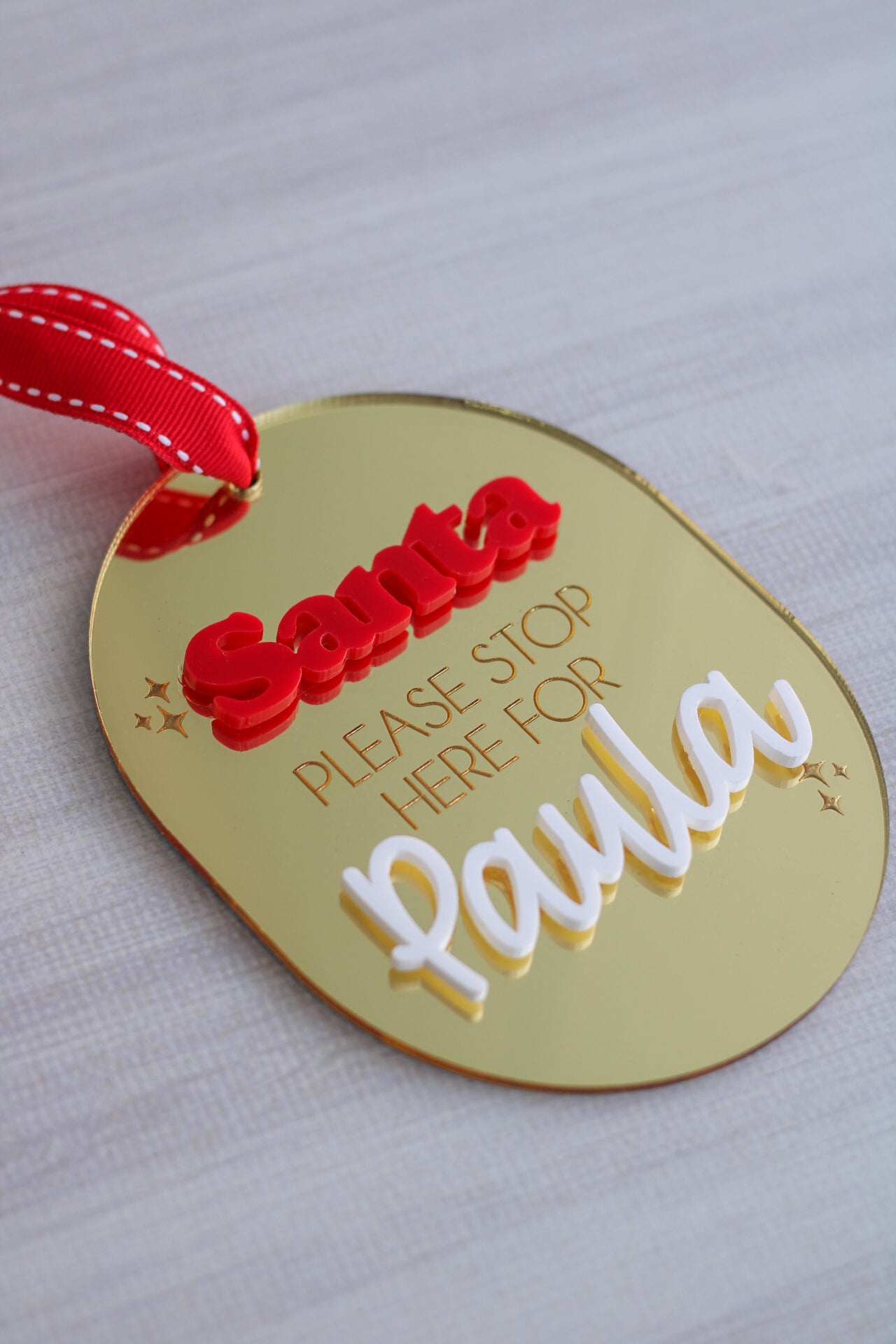 Santa Stop Here Sign