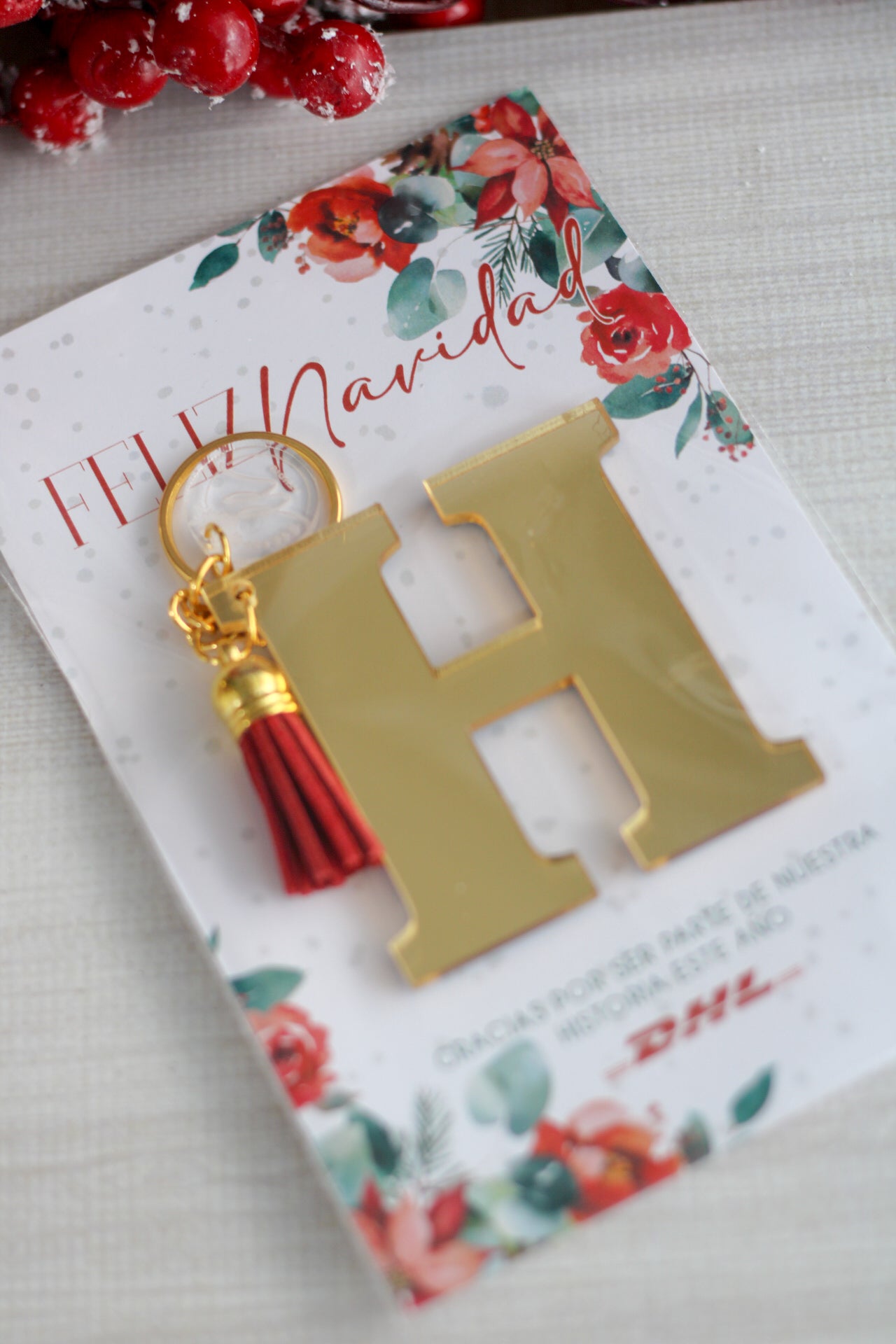 Christmas Garden  | Llavero de Inicial Gift Set
