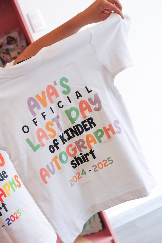T-Shirt - Last Day of School Autographs (Versión Niñas)