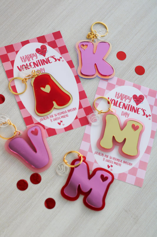 Llavero de Inicial Heart Power