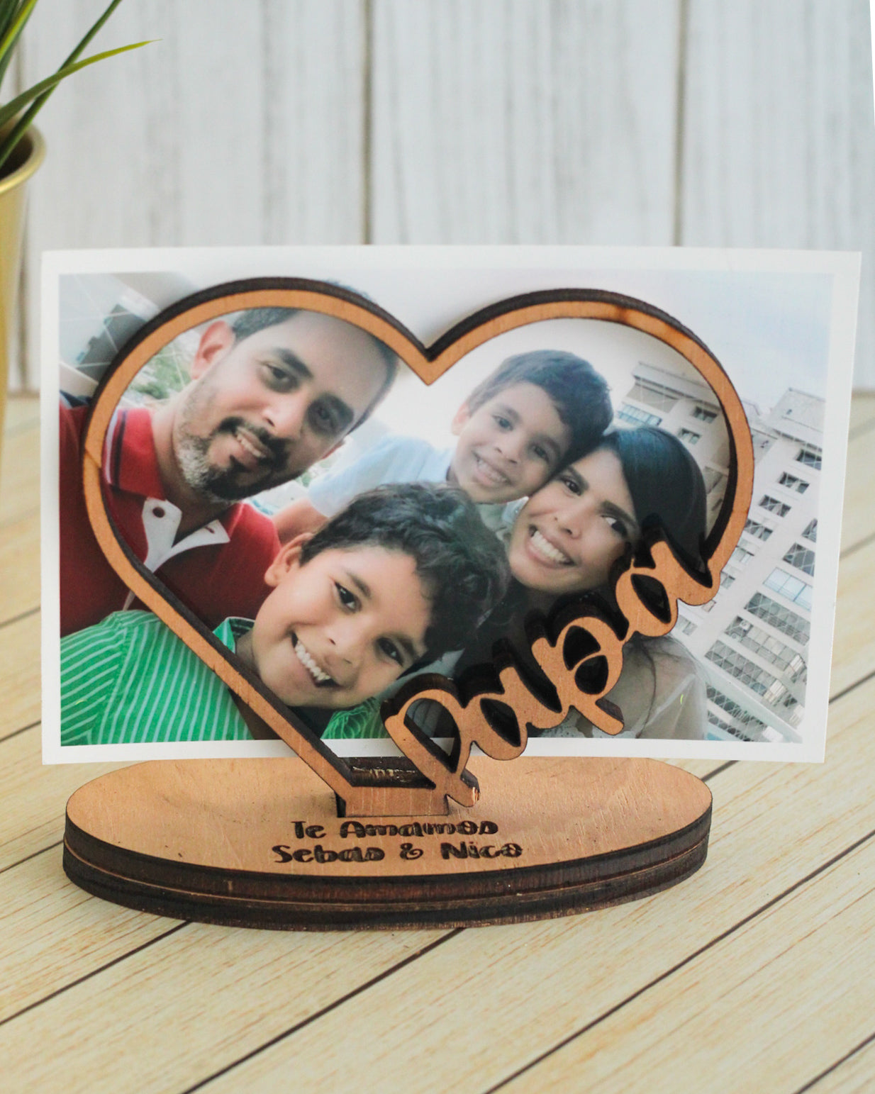 Porta Foto Corazón de Papá