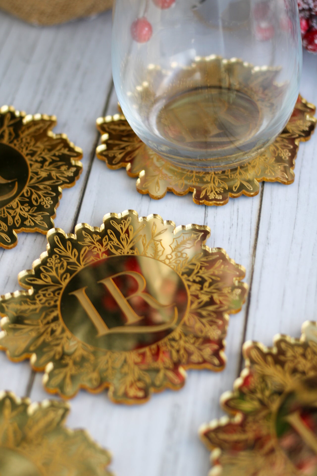 Portavasos Botanical Monogram - Ed. Navidad