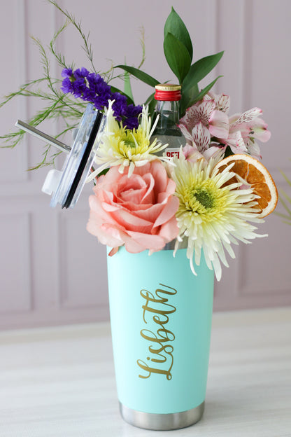 Gin Flower Tumbler Gift Set