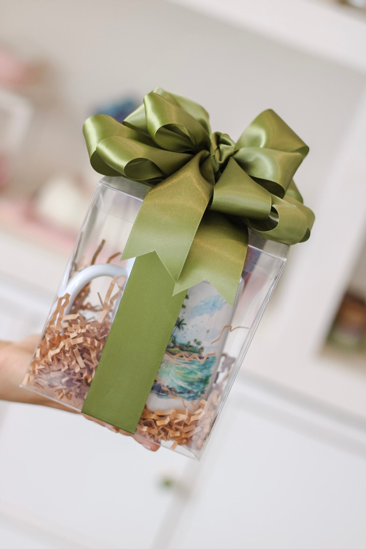Envoltura de Regalo de Taza (Caja de Acetato)