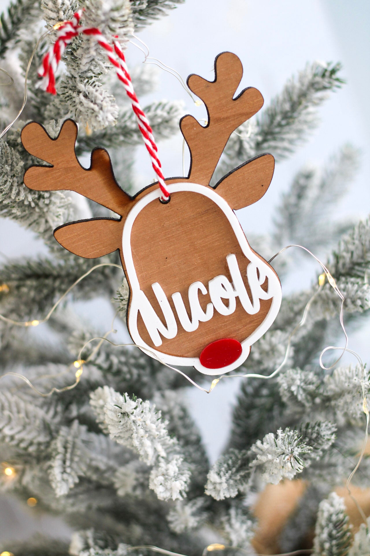 Ornamento Navideño Happy Rudolph